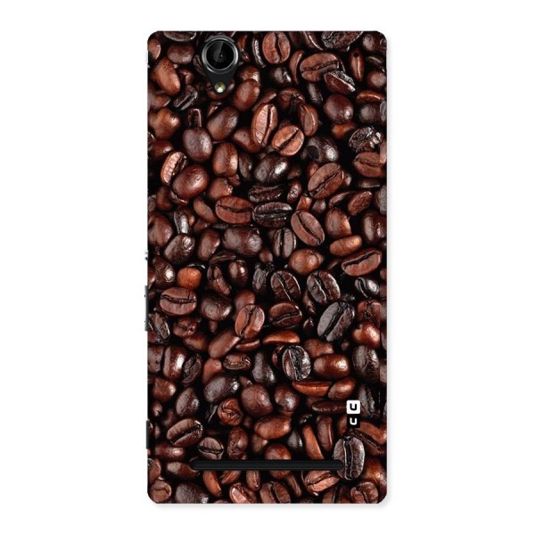 Coffee Beans Texture Back Case for Sony Xperia T2