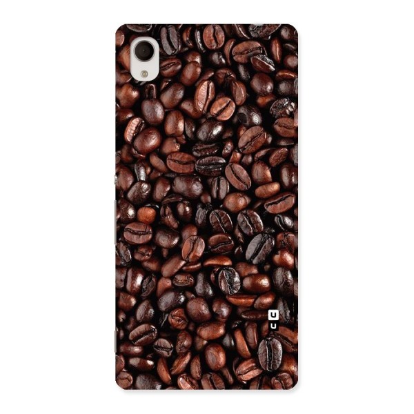 Coffee Beans Texture Back Case for Xperia M4 Aqua
