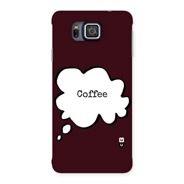 Coffee Bubble Back Case for Galaxy Alpha
