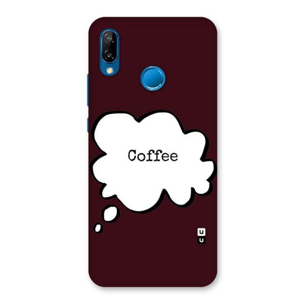 Coffee Bubble Back Case for Huawei P20 Lite