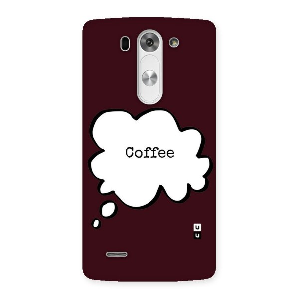 Coffee Bubble Back Case for LG G3 Beat