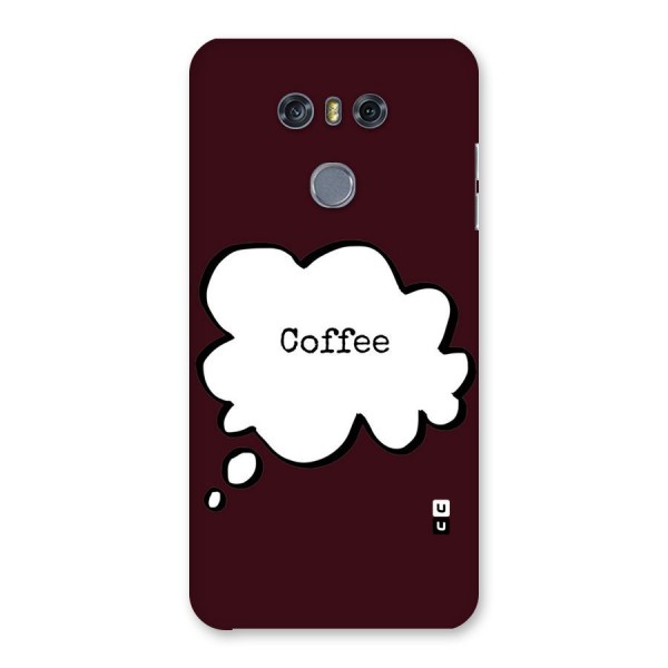 Coffee Bubble Back Case for LG G6