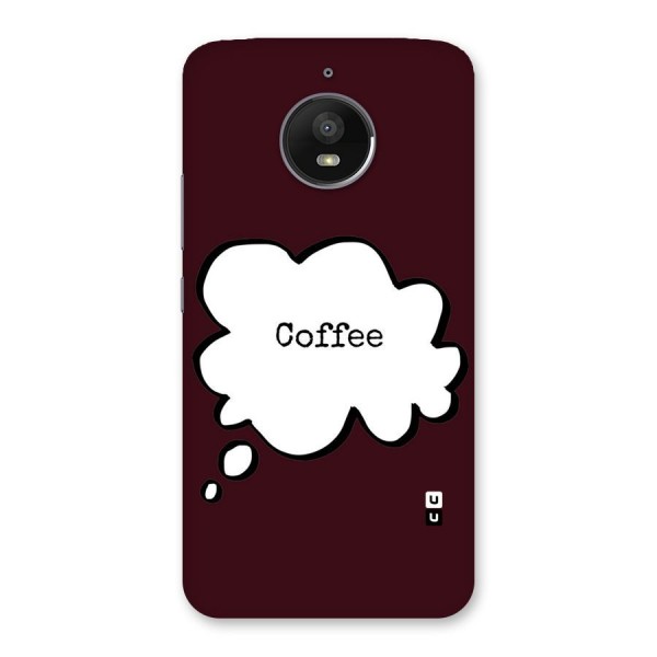 Coffee Bubble Back Case for Moto E4 Plus