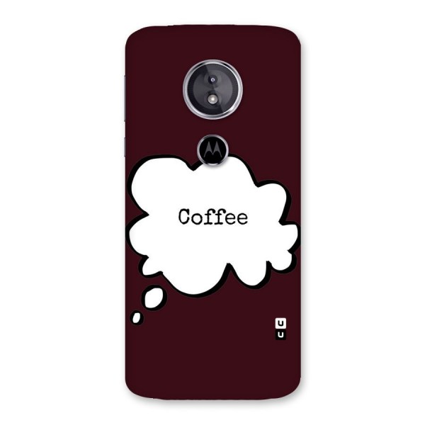 Coffee Bubble Back Case for Moto E5