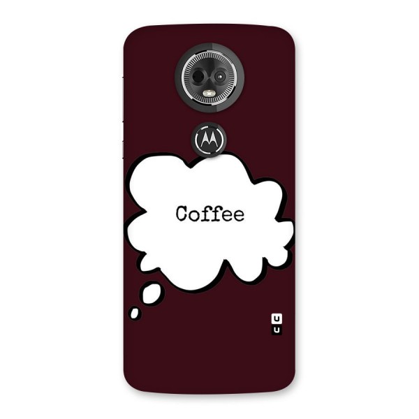 Coffee Bubble Back Case for Moto E5 Plus