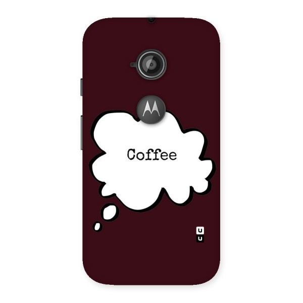 Coffee Bubble Back Case for Moto E 2nd Gen