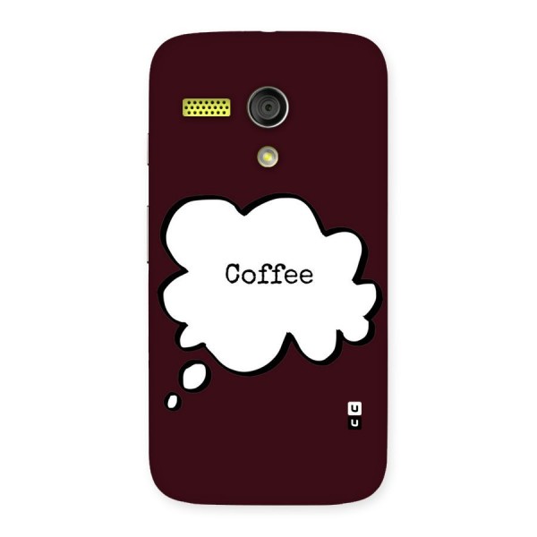 Coffee Bubble Back Case for Moto G