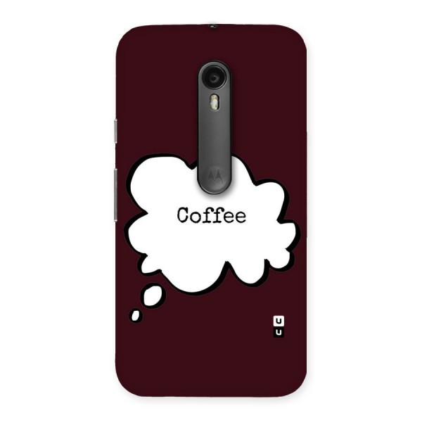 Coffee Bubble Back Case for Moto G3