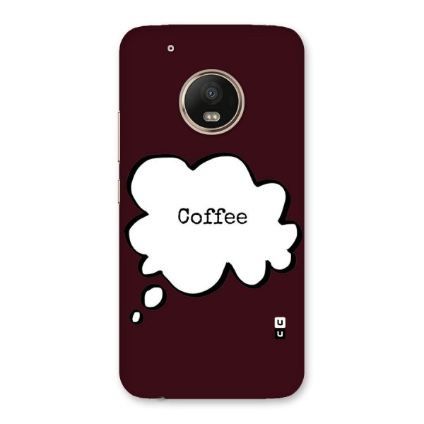 Coffee Bubble Back Case for Moto G5 Plus