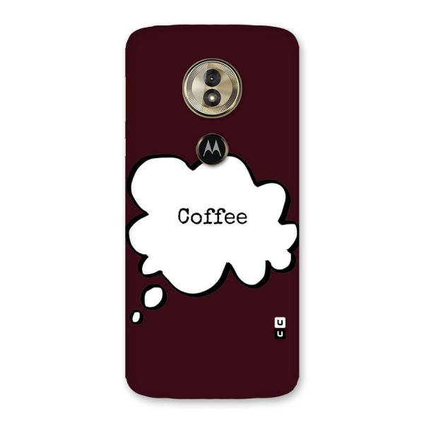 Coffee Bubble Back Case for Moto G6 Play