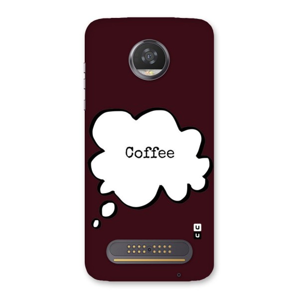 Coffee Bubble Back Case for Moto Z2 Play