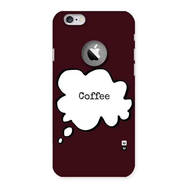 Coffee Bubble Back Case for iPhone 6 Logo Cut