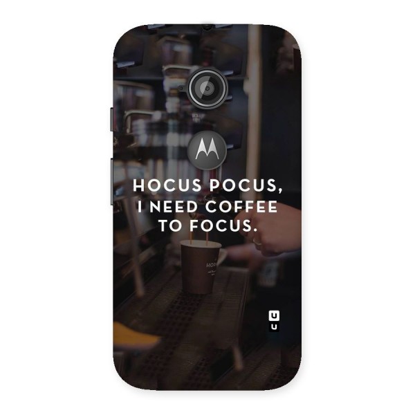 Coffee Focus Back Case for Moto E 2nd Gen