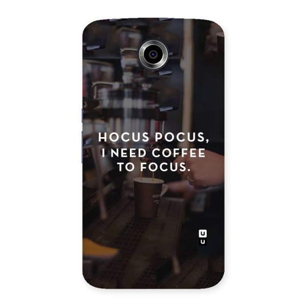 Coffee Focus Back Case for Nexsus 6