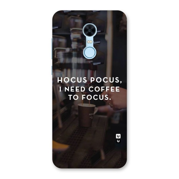 Coffee Focus Back Case for Redmi Note 5