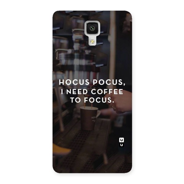 Coffee Focus Back Case for Xiaomi Mi 4