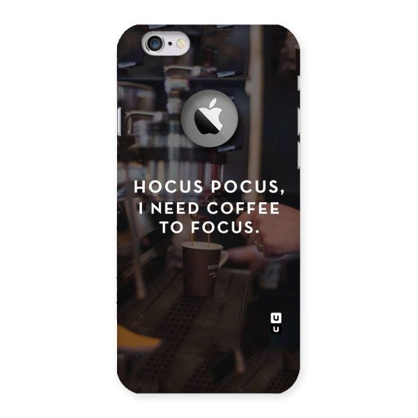 Coffee Focus Back Case for iPhone 6 Logo Cut