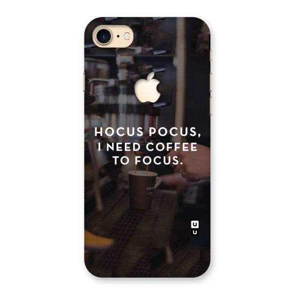 Coffee Focus Back Case for iPhone 7 Apple Cut