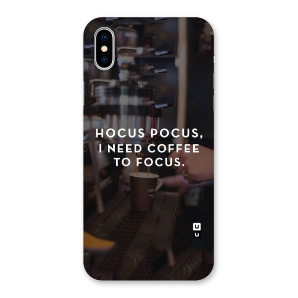 Coffee Focus Back Case for iPhone X