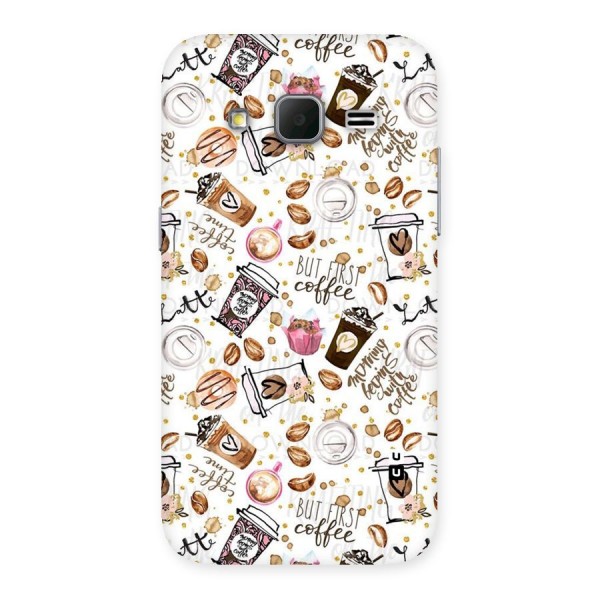 Coffee Pattern Back Case for Galaxy Core Prime