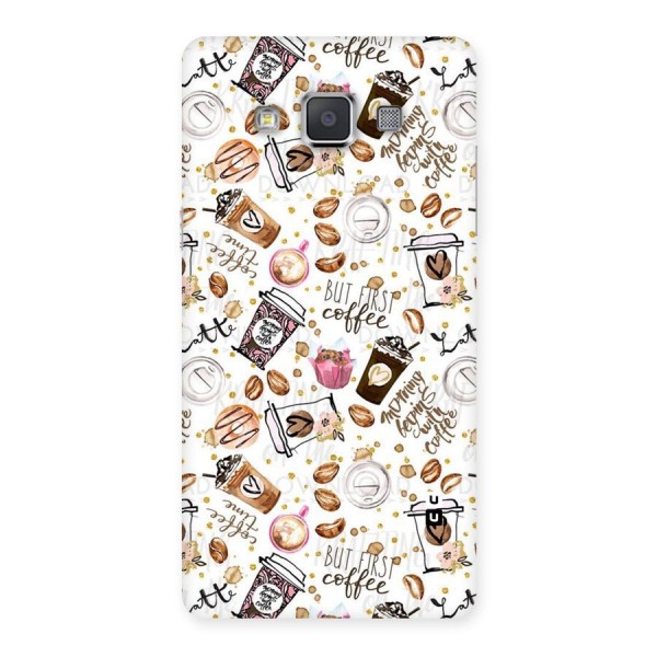 Coffee Pattern Back Case for Galaxy Grand 3