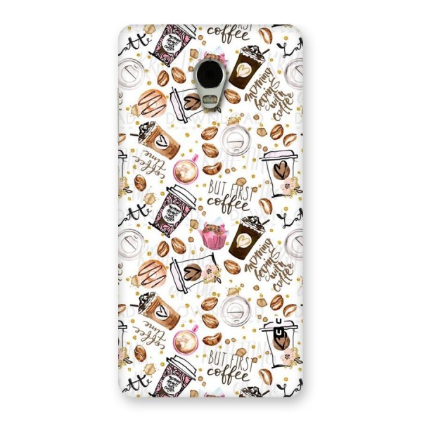 Coffee Pattern Back Case for Lenovo Vibe P1