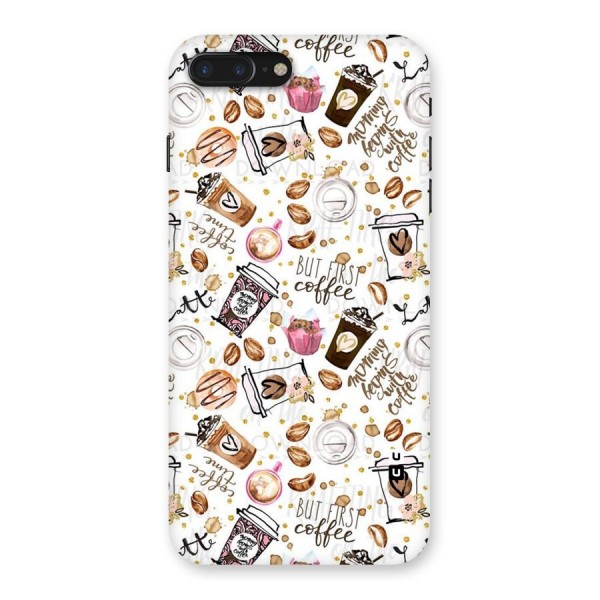 Coffee Pattern Back Case for iPhone 7 Plus