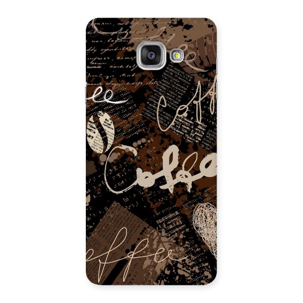 Coffee Scribbles Back Case for Galaxy A7 2016