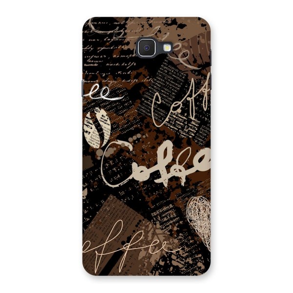 Coffee Scribbles Back Case for Samsung Galaxy J7 Prime