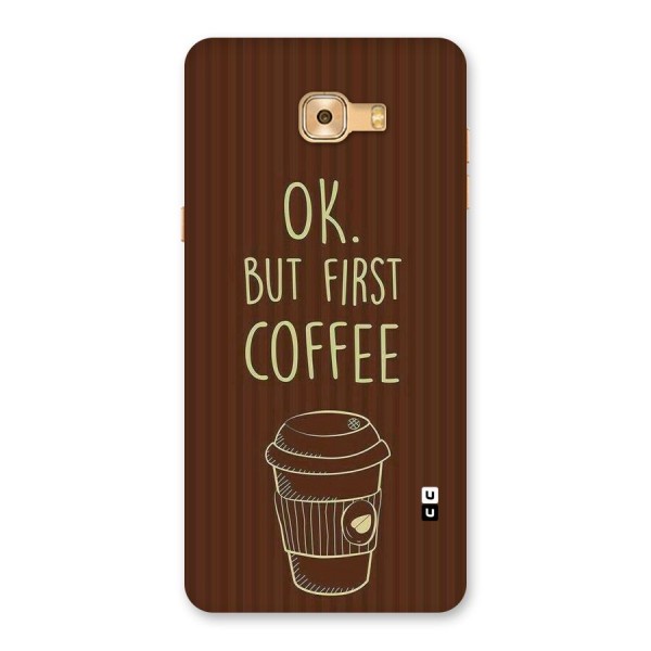 Coffee Stripes Back Case for Galaxy C9 Pro