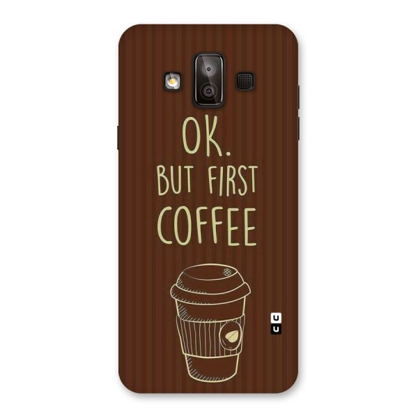 Coffee Stripes Back Case for Galaxy J7 Duo