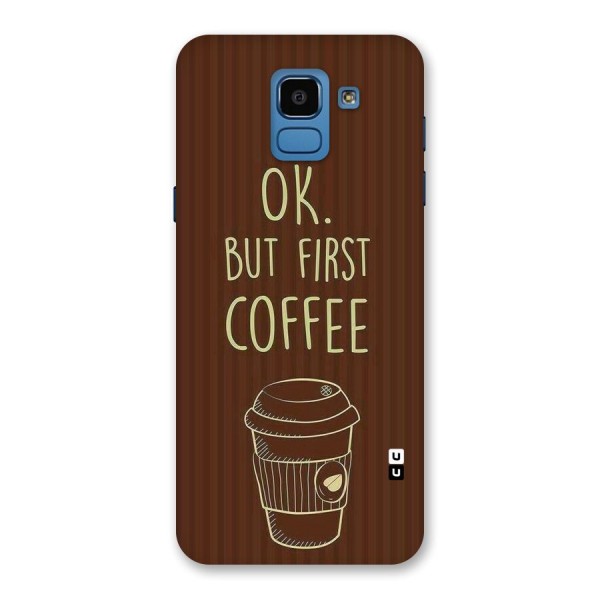 Coffee Stripes Back Case for Galaxy On6