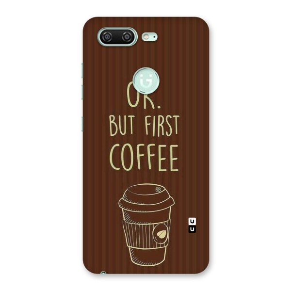 Coffee Stripes Back Case for Gionee S10
