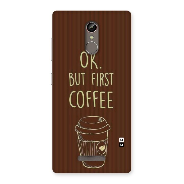 Coffee Stripes Back Case for Gionee S6s