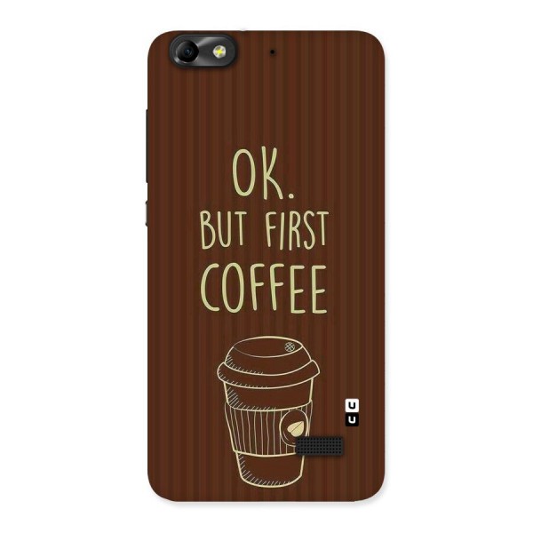 Coffee Stripes Back Case for Honor 4C