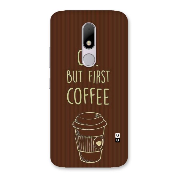 Coffee Stripes Back Case for Moto M