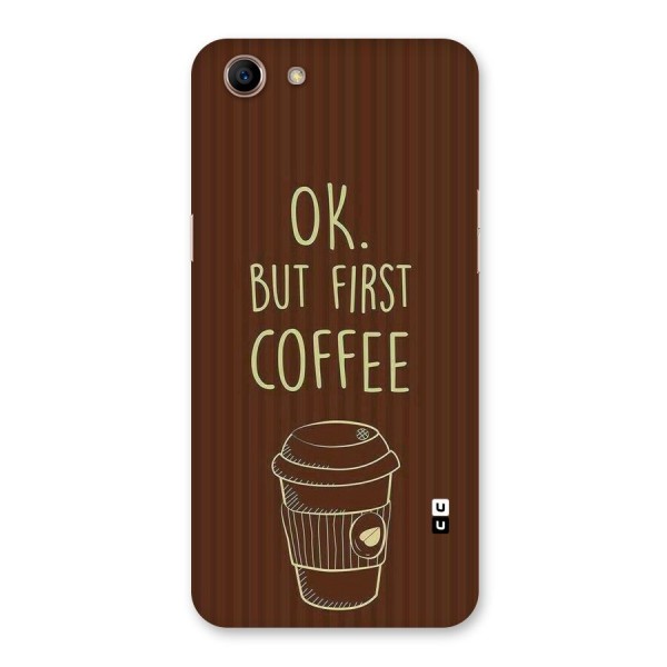 Coffee Stripes Back Case for Oppo A83 (2018)