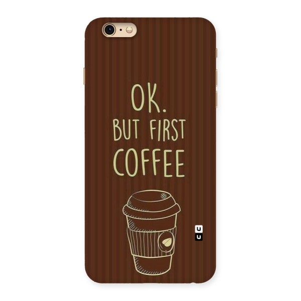 Coffee Stripes Back Case for iPhone 6 Plus 6S Plus