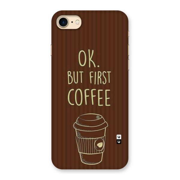 Coffee Stripes Back Case for iPhone 7