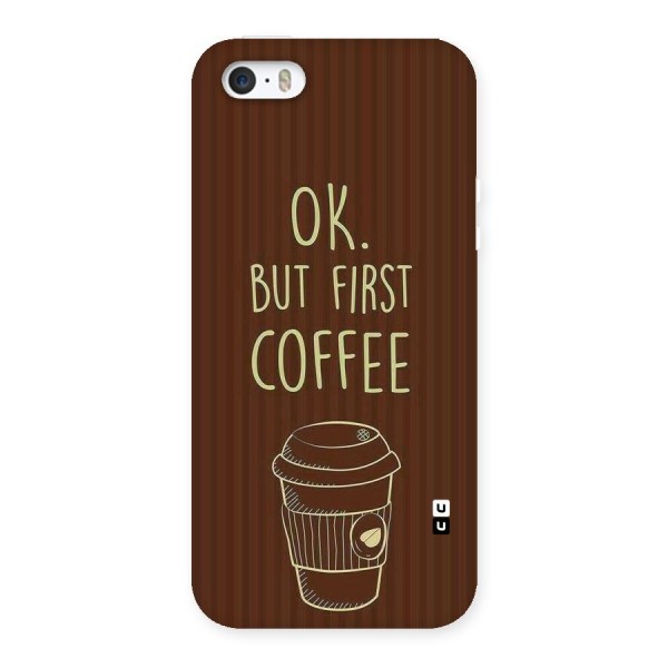Coffee Stripes Back Case for iPhone SE