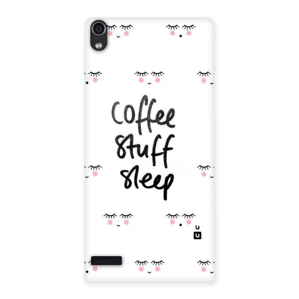 Coffee Stuff Sleep Back Case for Ascend P6