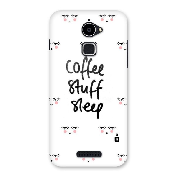 Coffee Stuff Sleep Back Case for Coolpad Note 3 Lite