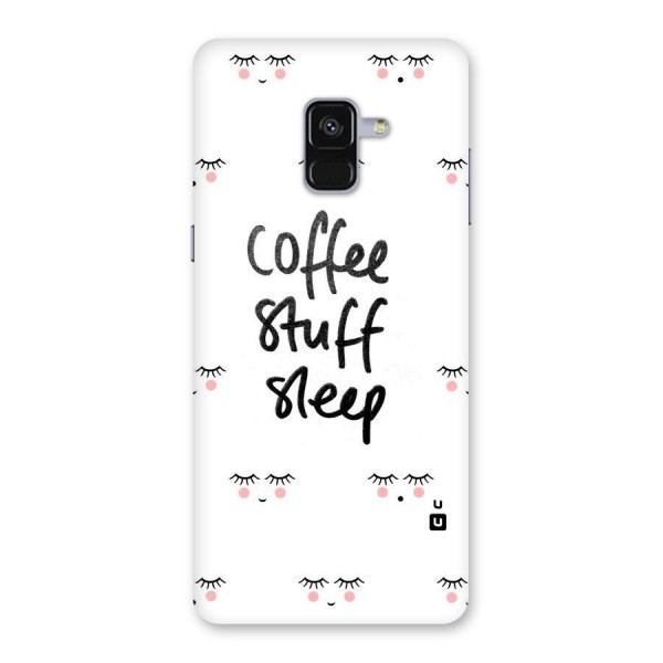 Coffee Stuff Sleep Back Case for Galaxy A8 Plus
