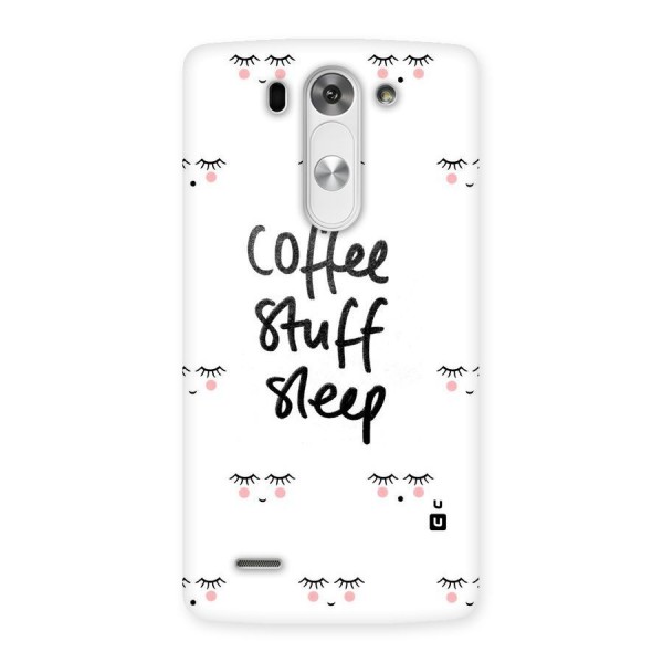 Coffee Stuff Sleep Back Case for LG G3 Mini