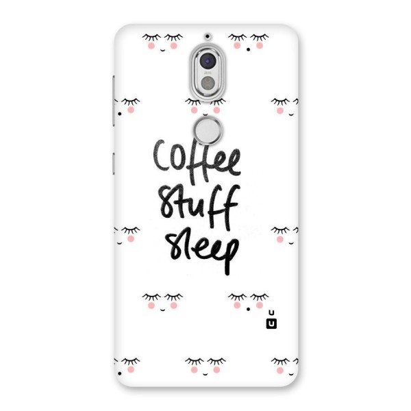 Coffee Stuff Sleep Back Case for Nokia 7