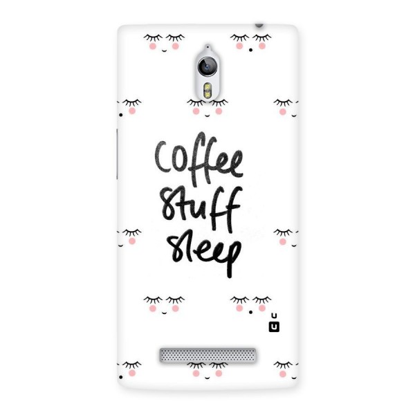 Coffee Stuff Sleep Back Case for Oppo Find 7