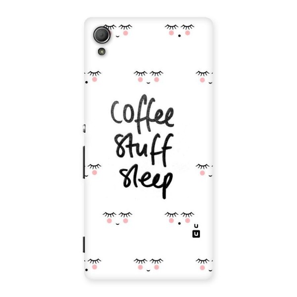 Coffee Stuff Sleep Back Case for Xperia Z3 Plus