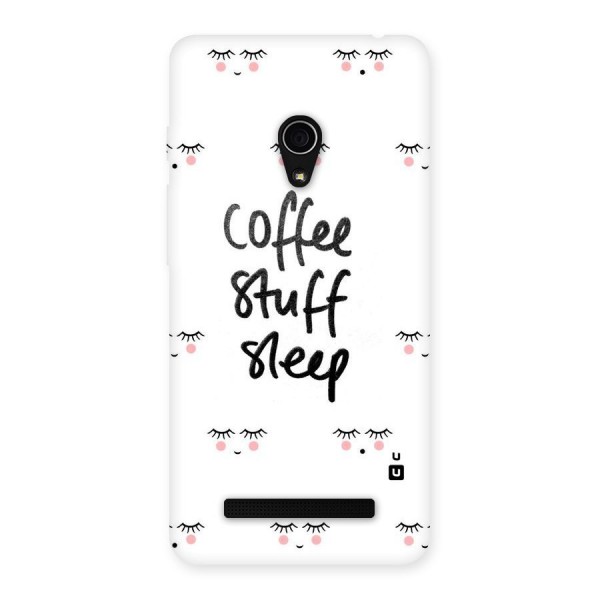 Coffee Stuff Sleep Back Case for Zenfone 5