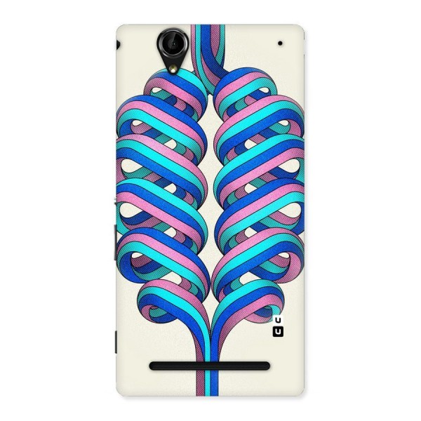 Coil Abstract Pattern Back Case for Sony Xperia T2