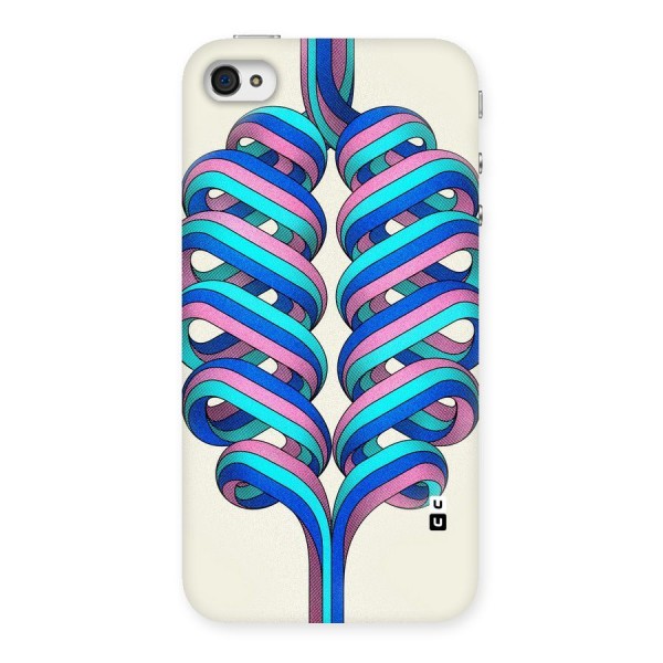 Coil Abstract Pattern Back Case for iPhone 4 4s